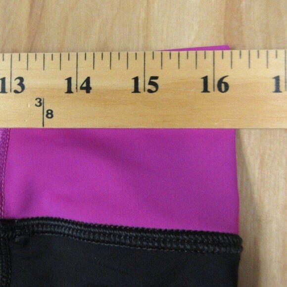 NIKE Solar Wind Hydro Fuchsia Flash Black Capri Size XL Workout Gym Yoga Pants - Picture 12 of 13